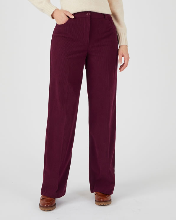 Pantalon velours côtelé enfilable