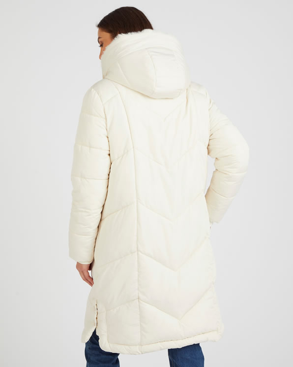 Parka longue, large col, doublée Thermolactyl